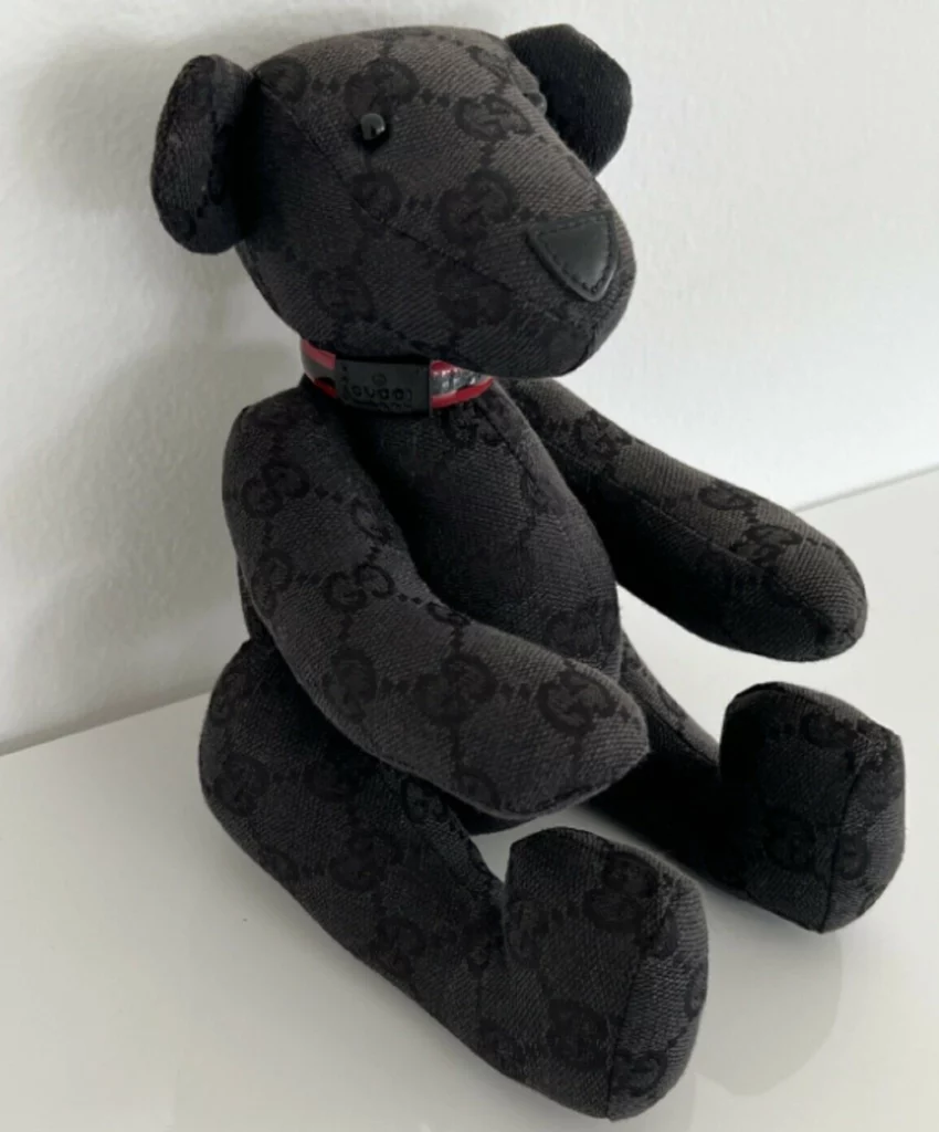 Gucci Teddy Bear Black Toy Stuffed Animal Tom Ford GG