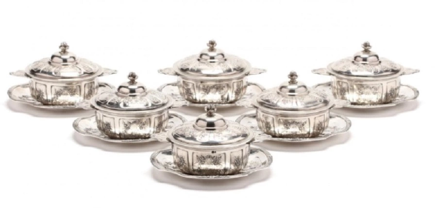 Sterling silver bowl dish french ecuelles Emile Delaire