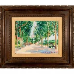 Stokely Webster (American B. 1912) Oil On Canvas, Eiffel