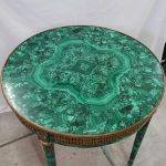 Imperial Malachite and Bronze Table