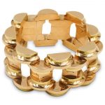 16K Yellow and Rose Gold Mechanical Bracelet