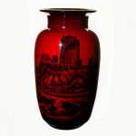 Royal Doulton Flambe Exhibition Vase, Low Tide