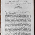 Antique Recommendations Of Alabama For Slavery, 1833