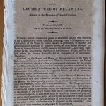 Antique Resolutions Delaware Against Slavery, 1833