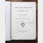Cape Cod Ballads by Joe Lincoln, Hand Signed, 1st Ed. 1902