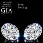 14.01 carat diamond pair Round cut Diamond GIA Graded 1) 7.00 ct, Color F, VS2 2) 7.01 ct, Color F, VS2. Appraised Value: $1,371,400