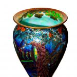 Wedgwood Fairyland Lustre Vase, Imps On A Bridge