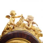 Louis XIV Style Bronze & Wood Grandfather Clock