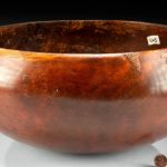 18th C. Hawaiian Kou Wood Umeke Bowl w/ Old Repair