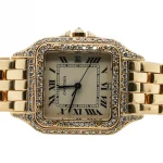 Cartier Panthere 18k Gold and Diamond Watch