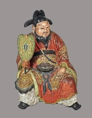 Chinese Wood and Gesso Figure of a Seated Immortal Circa: early mid-19th century Height 18 ½ inches Courtesy: Ralph M. Chait Galleries, Inc.
