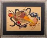 Kandinsky Watercolor and Ink on Paper