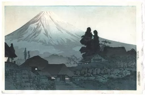 Takahashi Shotei, Mt Fuji, Mizukubo, c. 1935. Image courtesy of Things Japanese Gallery, Ltd.