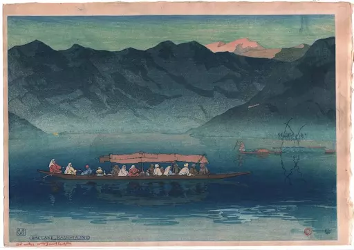 Charles Bartlett, Dal Lake, Kashmir, 1916. Image courtesy of Things Japanese Gallery, Ltd.