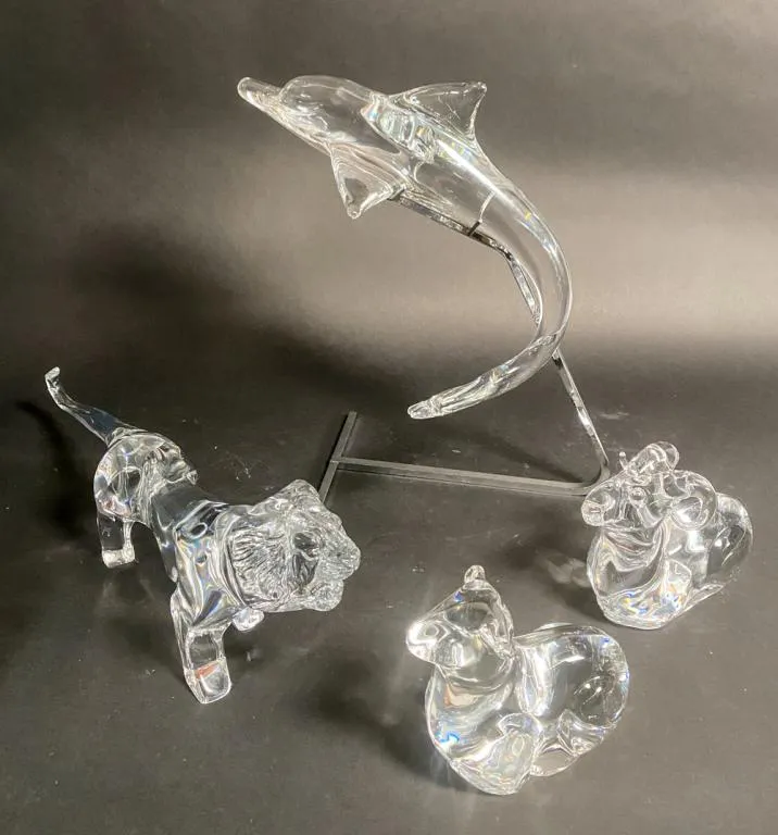 Group of Daum Crystal Animals - Auction Daily