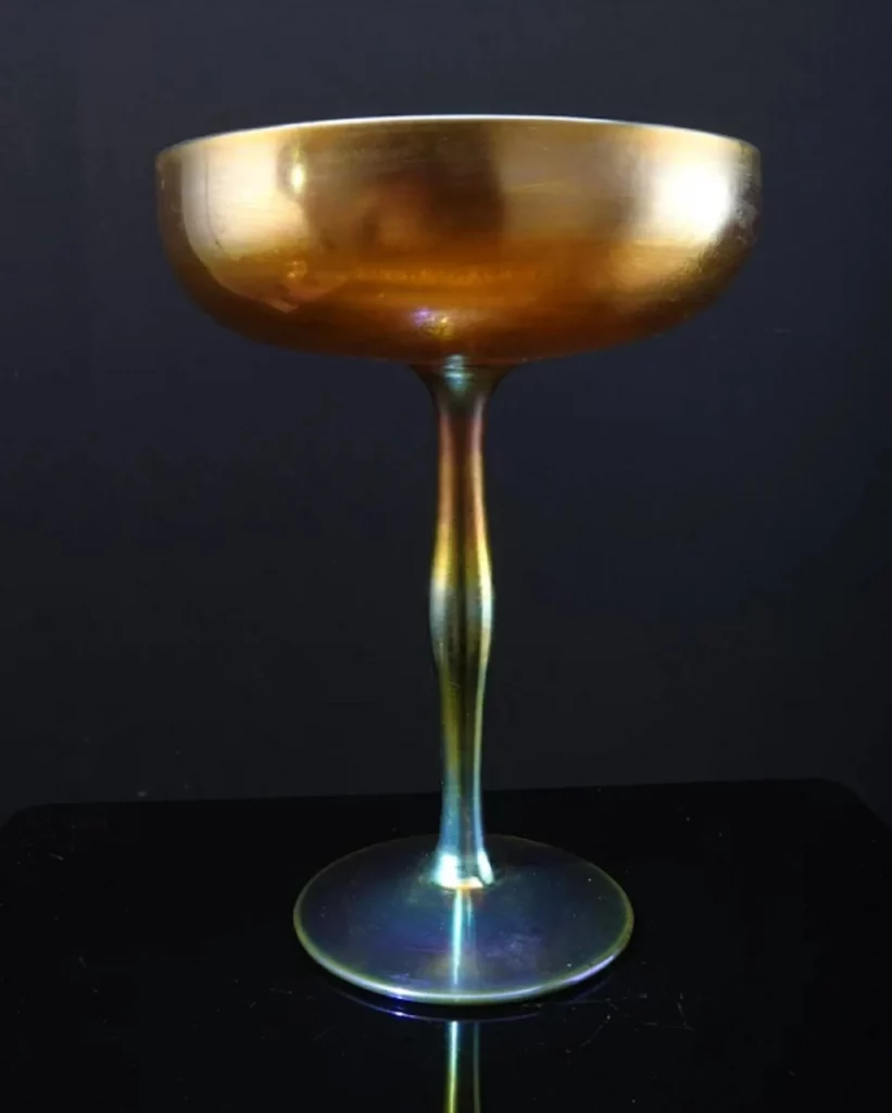 Steuben Aurene Large Art Glass Footed BOWL 1920