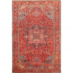 OVERSIZED ANTIQUE PERSIAN HERIZ SERAPI RUG. 20 FT 6 IN X 13 FT 6 IN (6.25 M X 4.11 M)