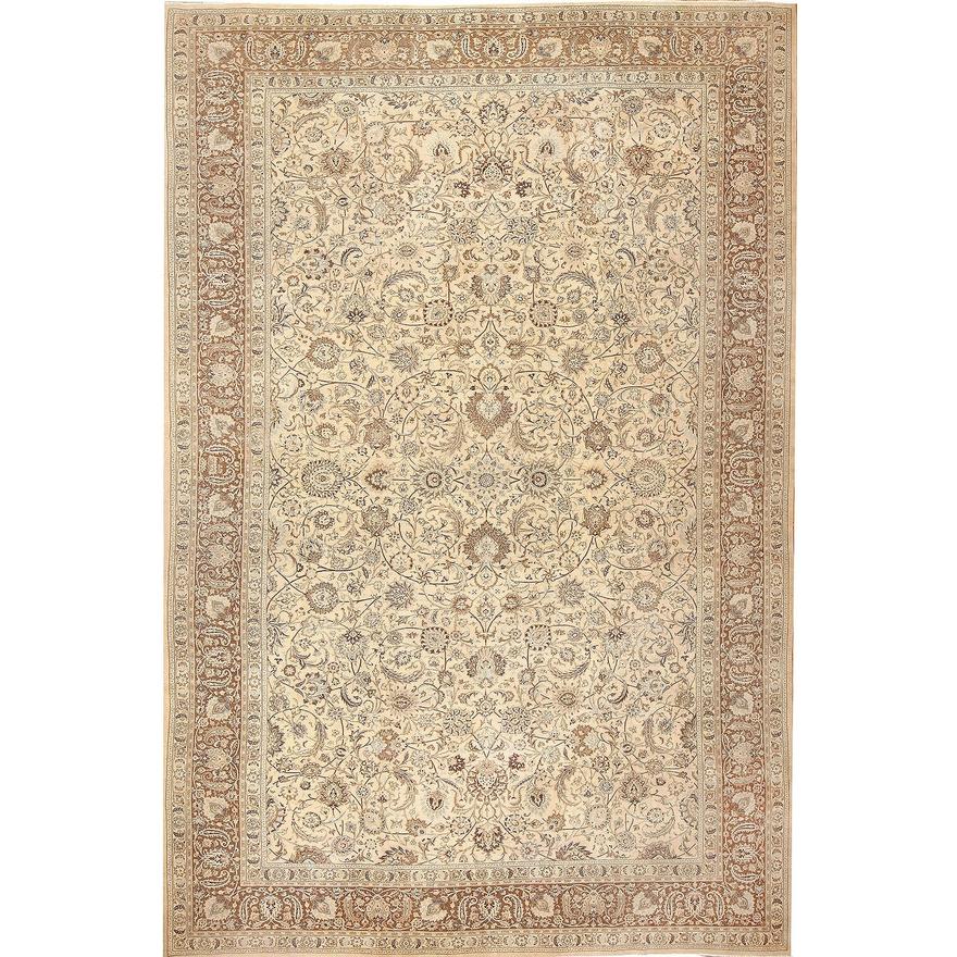 ANTIQUE OVERSIZED PERSIAN KHORASSAN RUG. 23 FT 8 IN X 15 FT 4 IN (7.21 M X 4.67 M).