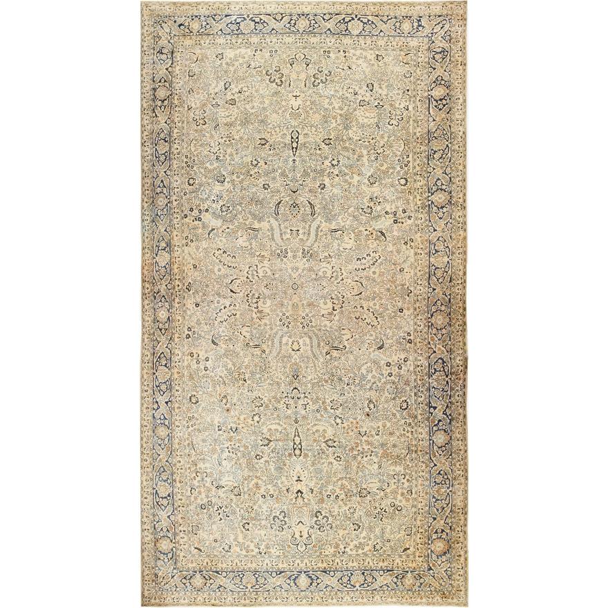 ANTIQUE OVERSIZED PERSIAN KHORASSAN RUG. 28 FT X 14 FT 4 IN (8.53 M X 4.37 M).