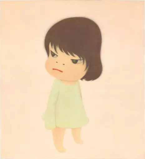 Yoshitomo Nara, Missing in Action, 2000. Sold for HKD 132,725,000. Image courtesy of Phillips.