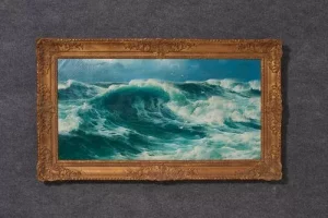 Associated Estate & Appraisal Offers David James’ Oil Painting of a Roiling Sea