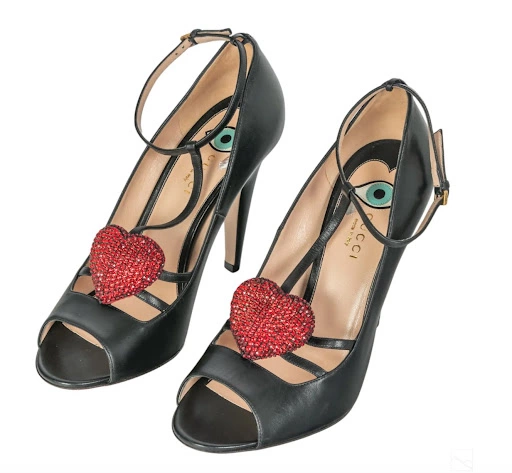 Gucci leather pump shoes. Image courtesy of Hill Auction Gallery.