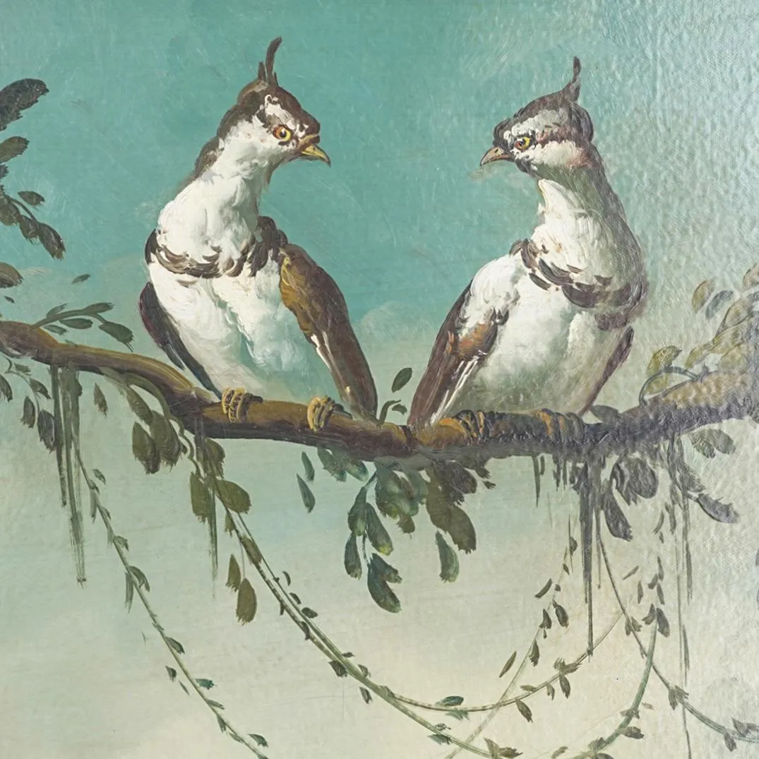 Ira Monte (Spanish, b.1918) "Exotic Birds" Oil on