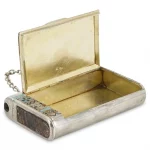 Russian Penslavic Silver Champleve Cigarette Case
