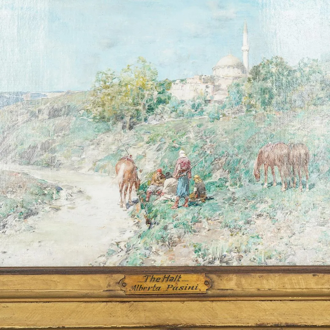 Alberto Pasini (Italian 1826-1899) Oil Painting