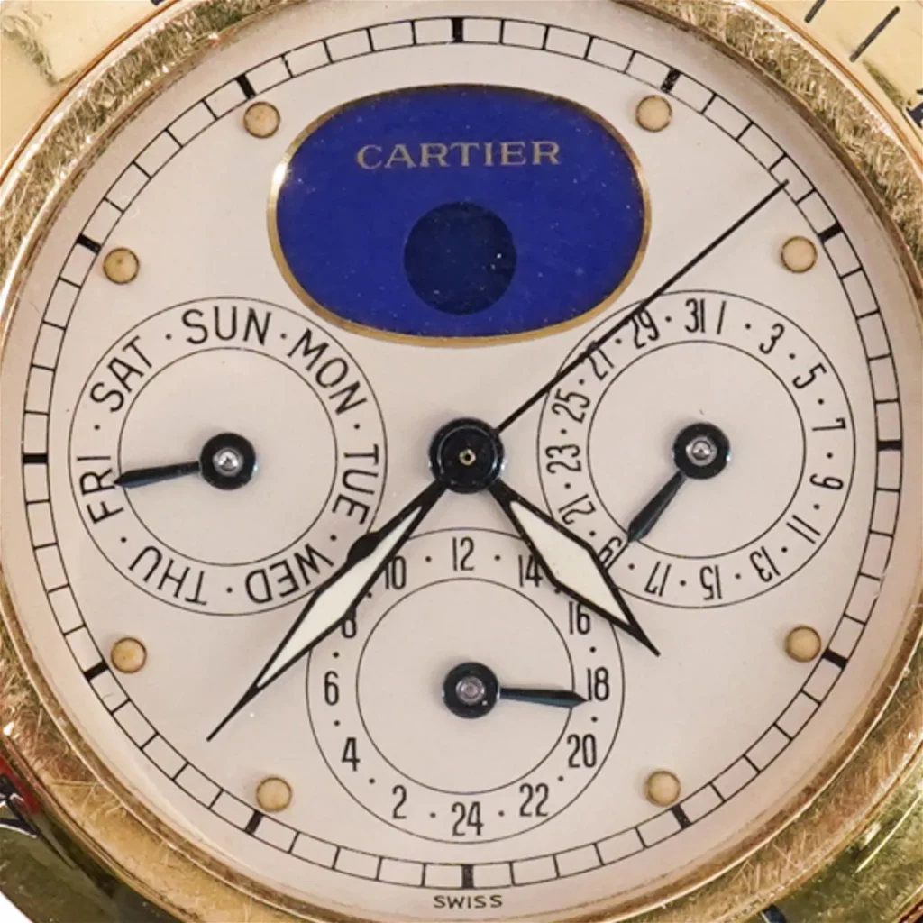 Cartier 18k Gold Pasha Triple Date Moonphase Chronograph