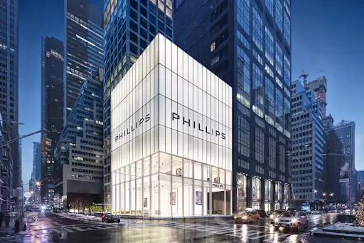 Phillips’ New York headquarters. Image courtesy of Phillips.