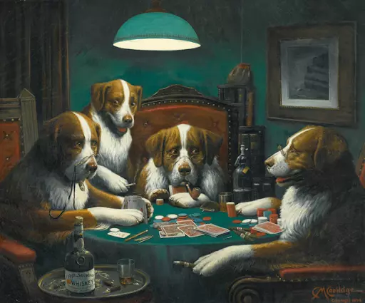 Cassius Marcellus Coolidge, Poker Game, 1894. Image courtesy of Sotheby’s.