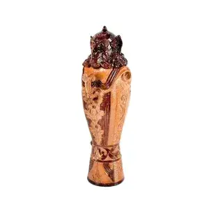Doulton Lambeth Impressive Stoneware Two-handled Vase And Cover
