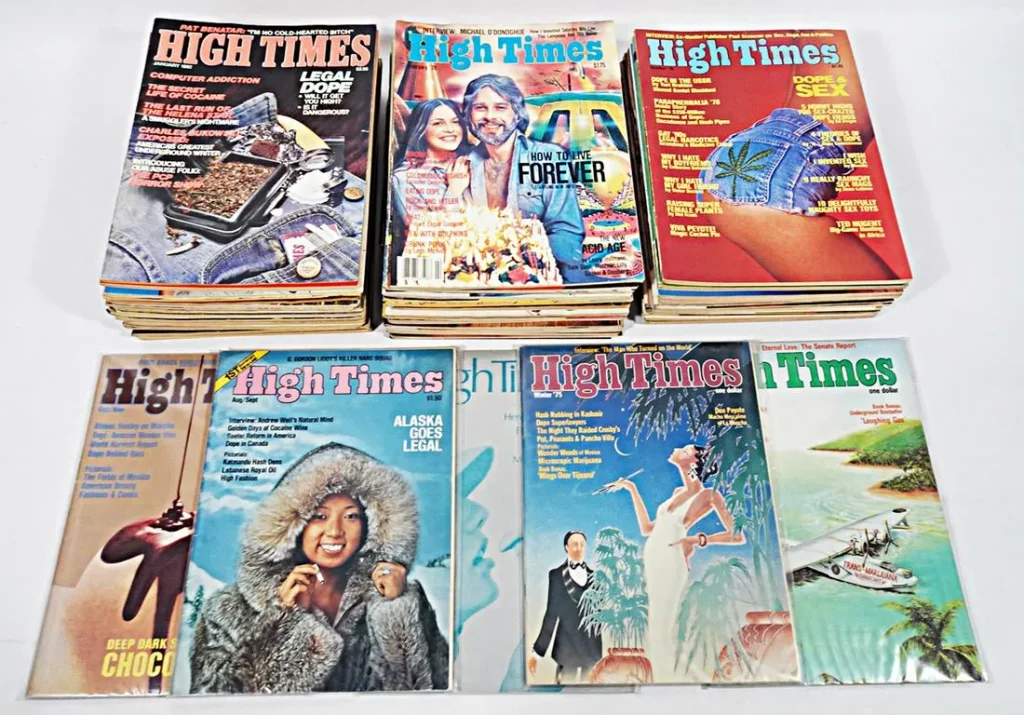 Grouping of 54 issues of ‘High Times’ magazine published between 1974 and 1982, est. $400-$600