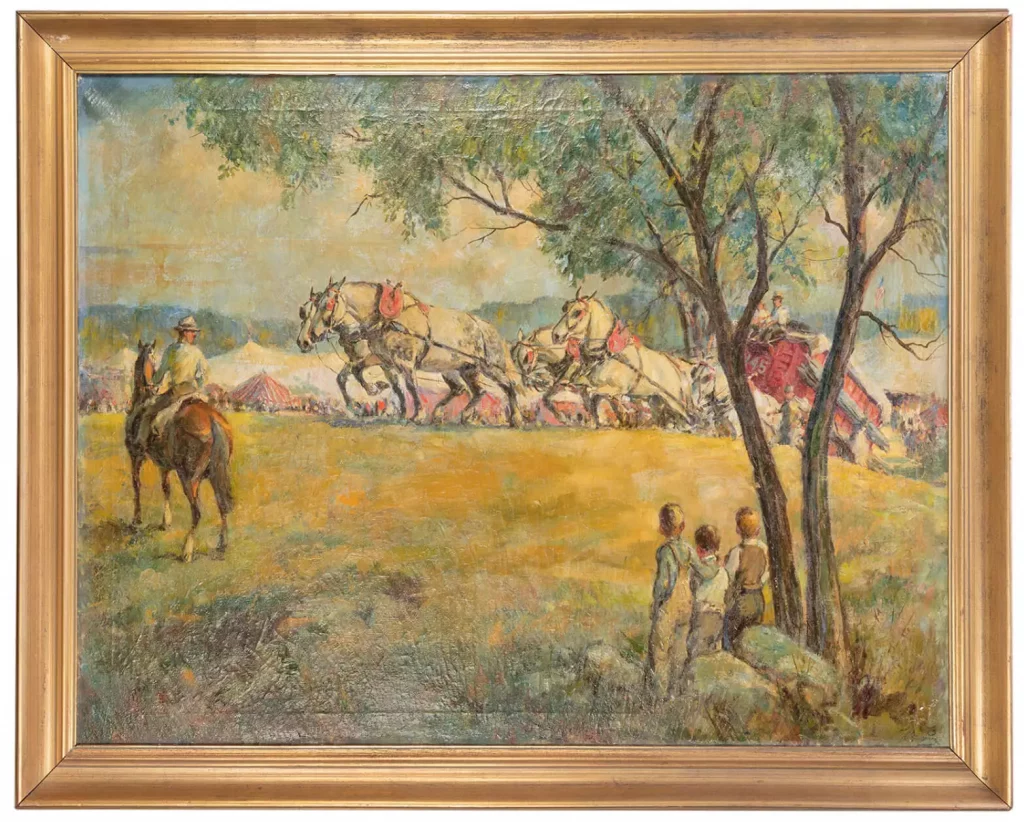 Early 20th Century American Circus Painting