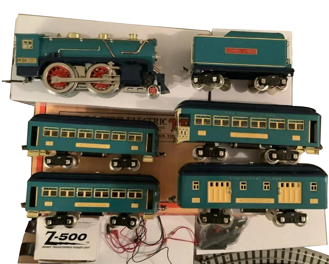 Lionel blue comet cheap train set for sale