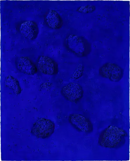 Yves Klein Relief Éponge bleu sans titre (RE 49)