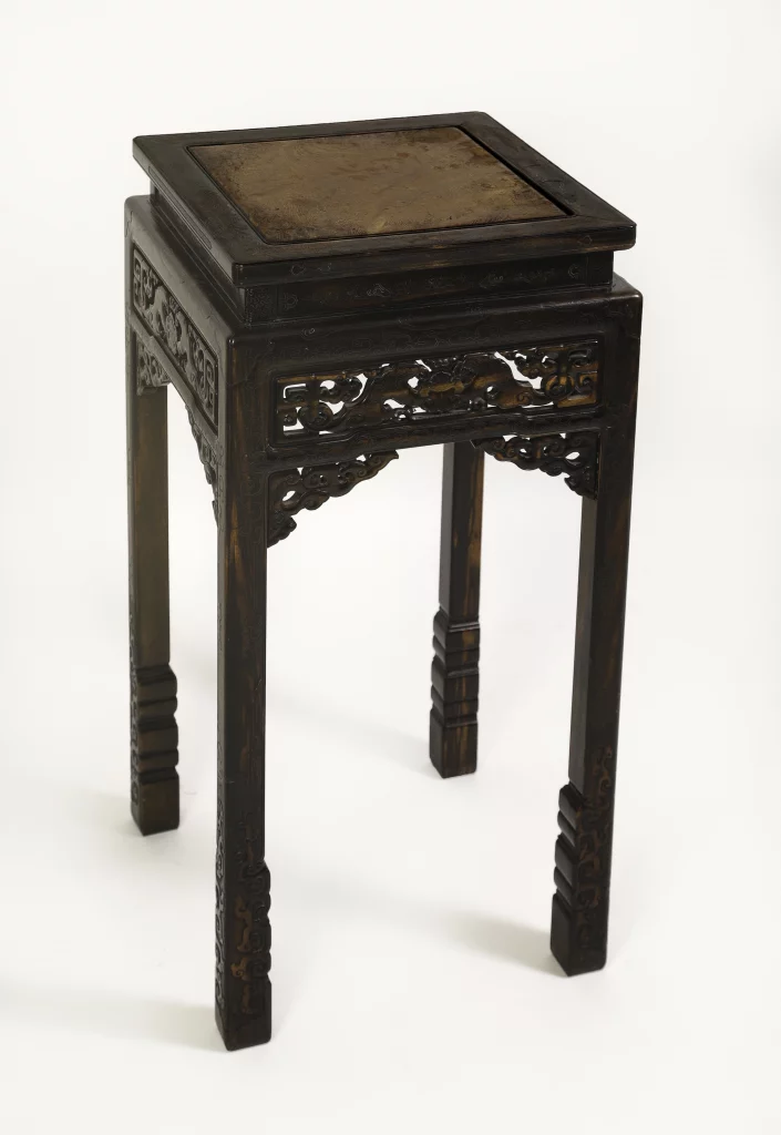 A Chinese Gold and Silver Wire Inlaid Table, Qing Dynasty (Estimate: $30,000-50,000)