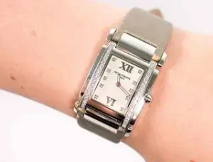 18k WG Diamond Patek Twenty-4 Quartz Watch