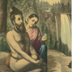 Antique / Vintage Postcard Vishwamitra and Menaka
