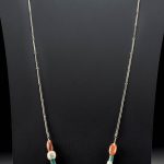 Phoenician Glass & Carnelian Bead Necklace & Earrings