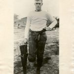 Historical Photo Football Legged Player 1923