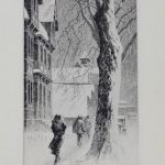 Martin Lewis (1881-1962) "Winter on White Street"
