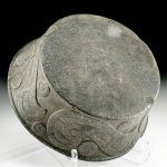 Very Fine Decorated Mapuche Stone Bowl