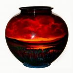Royal Doulton Sung Flambe Exhibition Vase, Landscape