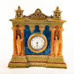 George Tinworth Large Stoneware Mantel Clock