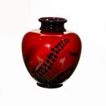Royal Doulton Sung Flambe Vase, Deep Lake Scene