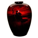 Royal Doulton Exhibition Sung Flambe Vase, River
