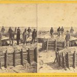 Real Photo Stereoview Civil War Union Soldiers Fort Hell