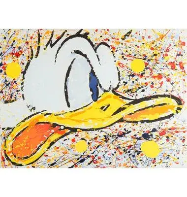 Donald Duck Signed Serigraph More Bang For Your Duck